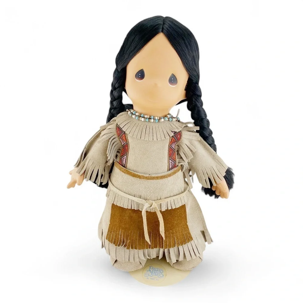 Precious Moments Morning Star & Papoose 15” Collectible Doll With Stand - Picture 1 of 7
